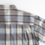 SUPER LIGHT WOOL CHECK SHIRT #BLUE GRAY CHECK [A26SS01LC]