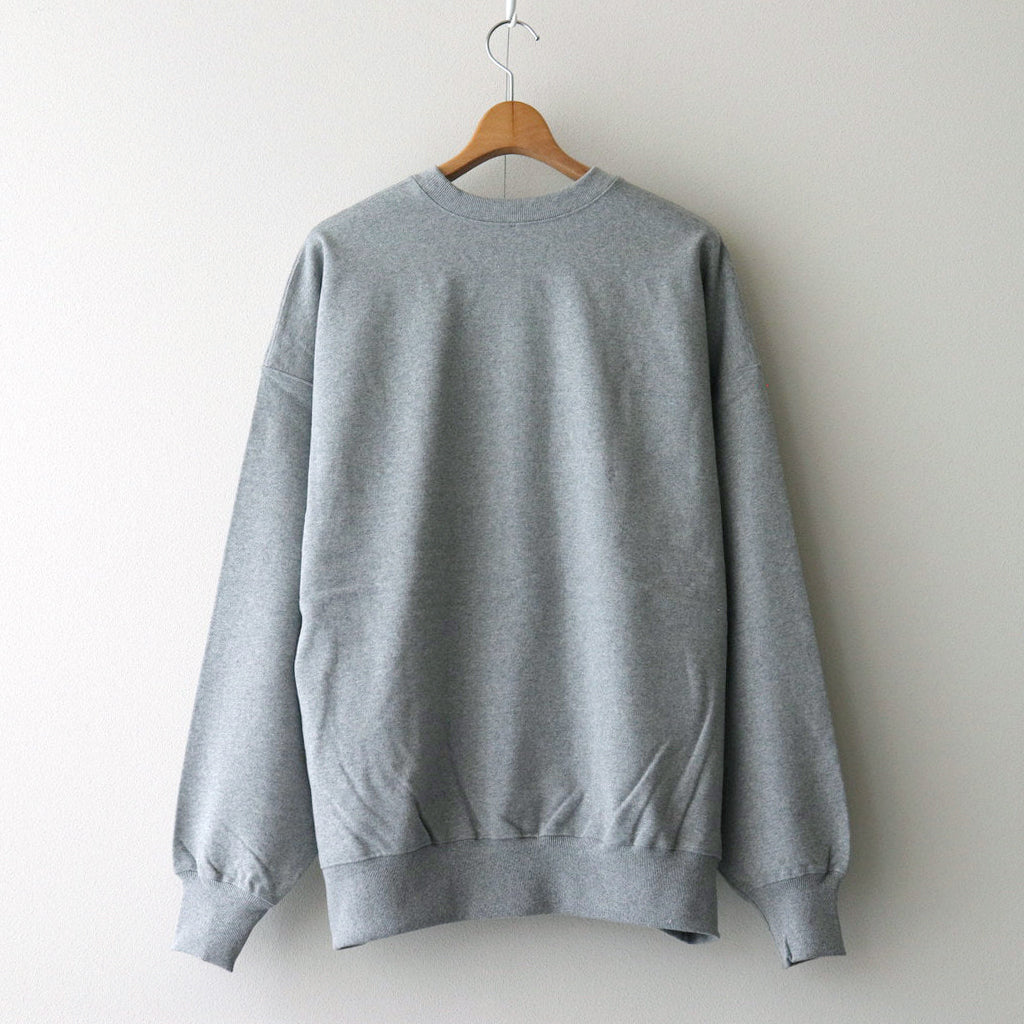 LIGHT OZ CREW NECK SWEAT #H.GRAY [FSC243-70160B]