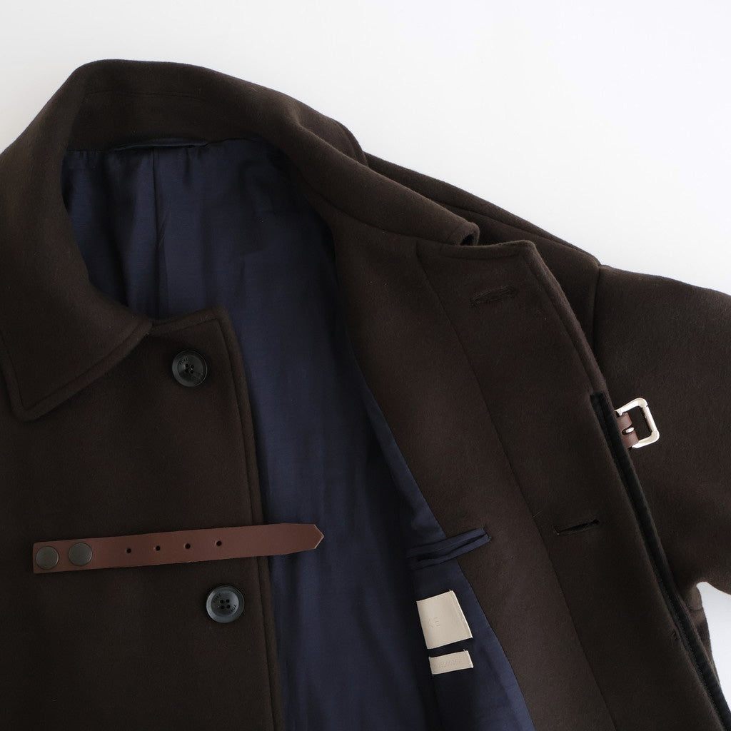 Melton Big Balmaccan Coat #BROWN [YK25FW01033C]