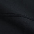 綿ミニ裏毛 製品洗カットソー #BLACK [HP-T013-051]