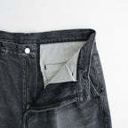Selvage Denim Two Tuck Pants #BLACK LIGHT FADE [GU263-40061LB]