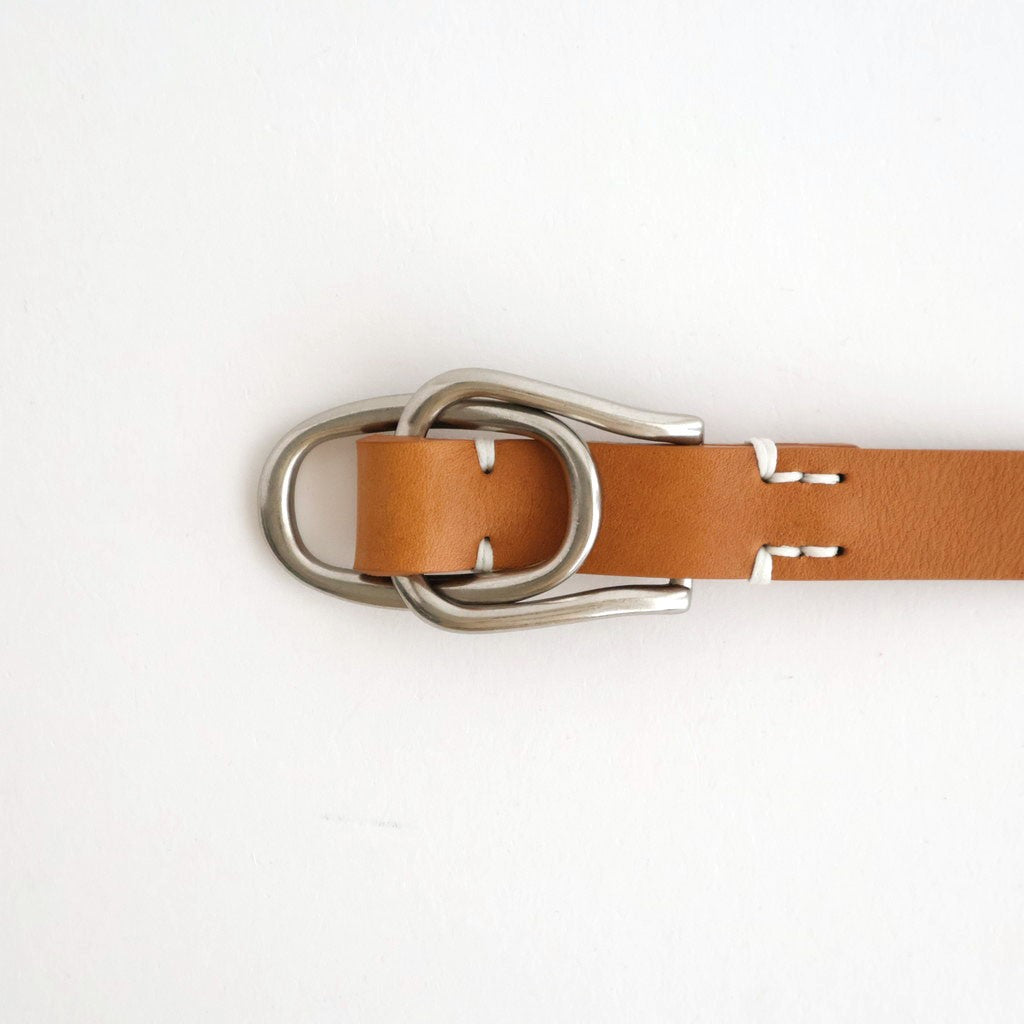 Double Buckel Leather Belt #CAMEL [YK26SS01262A] – ciacura
