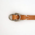 Double Buckel Leather Belt #CAMEL [YK26SS01262A]