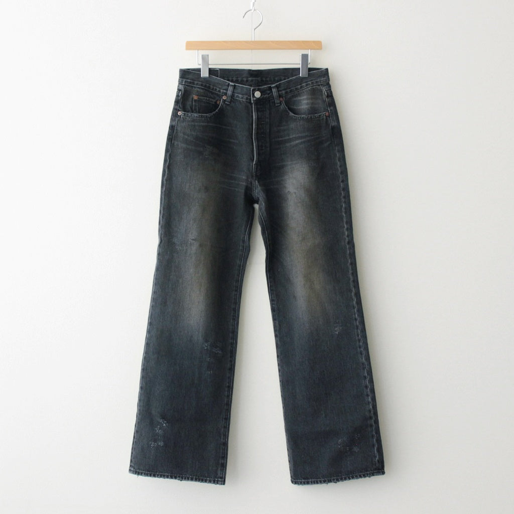 FLARE DENIM JEANS #BLACK [ST.1235]