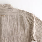 BUTTON SHIRT PULLOVER #brown-st [45110]