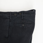 GARMENT-DYED FINX CHINO ONE-TUCK WIDE PANTS #BLACK [A26AP01CP]