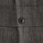 SUMI LINEN WIDE EASY CARGO PANTS #CHARCOAL GRAY [N0050]