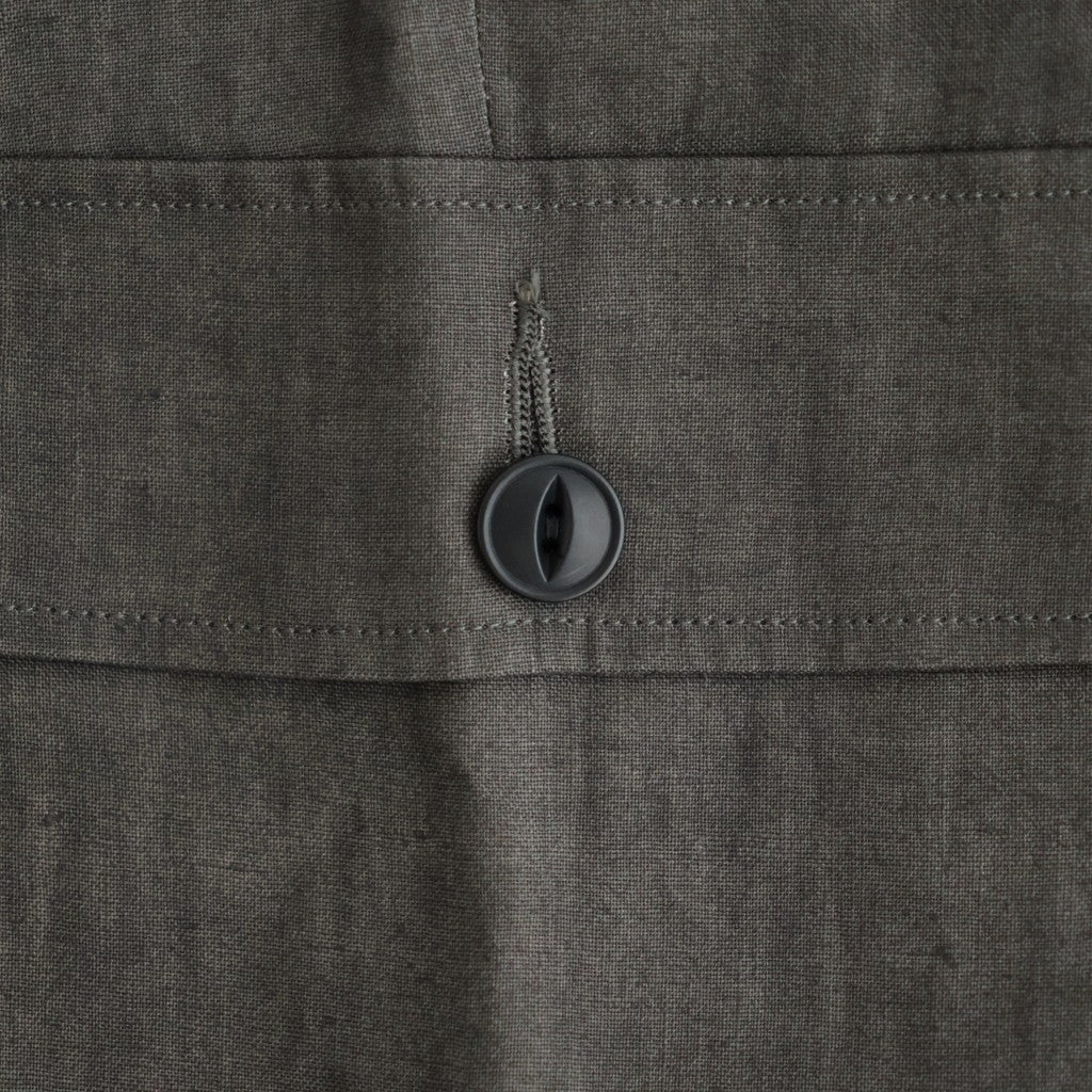 SUMI LINEN WIDE EASY CARGO PANTS #CHARCOAL GRAY [N0050]