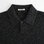 CASHMERE NEP KNIT POLO #MIX BLACK [A26AP02NE]