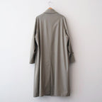 LIGHT WOOL MAX GABARDINE COAT #KHAKI BEIGE CHAMBRAY [A26SC01MG]