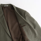 BLUEFACED WOOL JACKET #OLIVE GRAY STRIPE [A26AJ03BS]