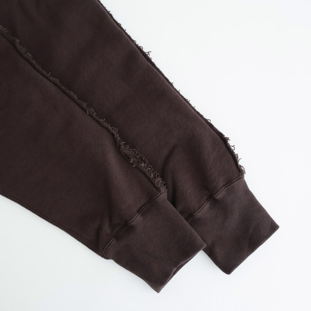 綿裏毛 製品洗丸首スウェット #BROWN [HP-T014-051]