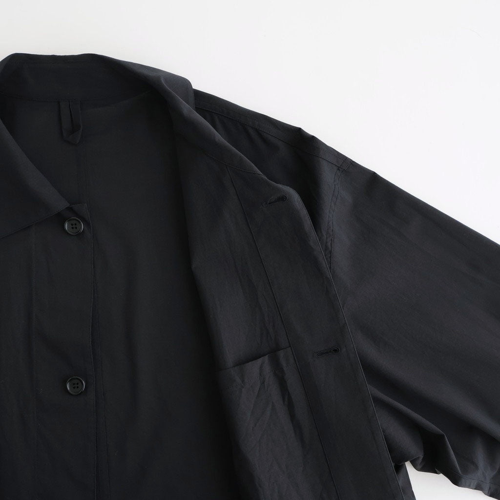 Cotton Wool Poplin Oversized Coverall #BLACK [GM261-30306]