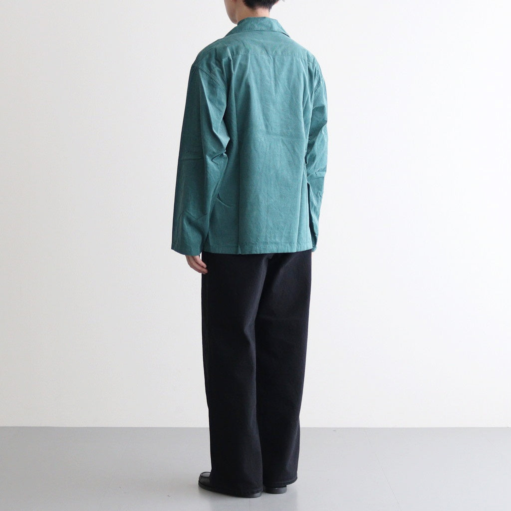 CORDUROY SMOCK SHIRT #TURQUOISE [H2302-SH018]
