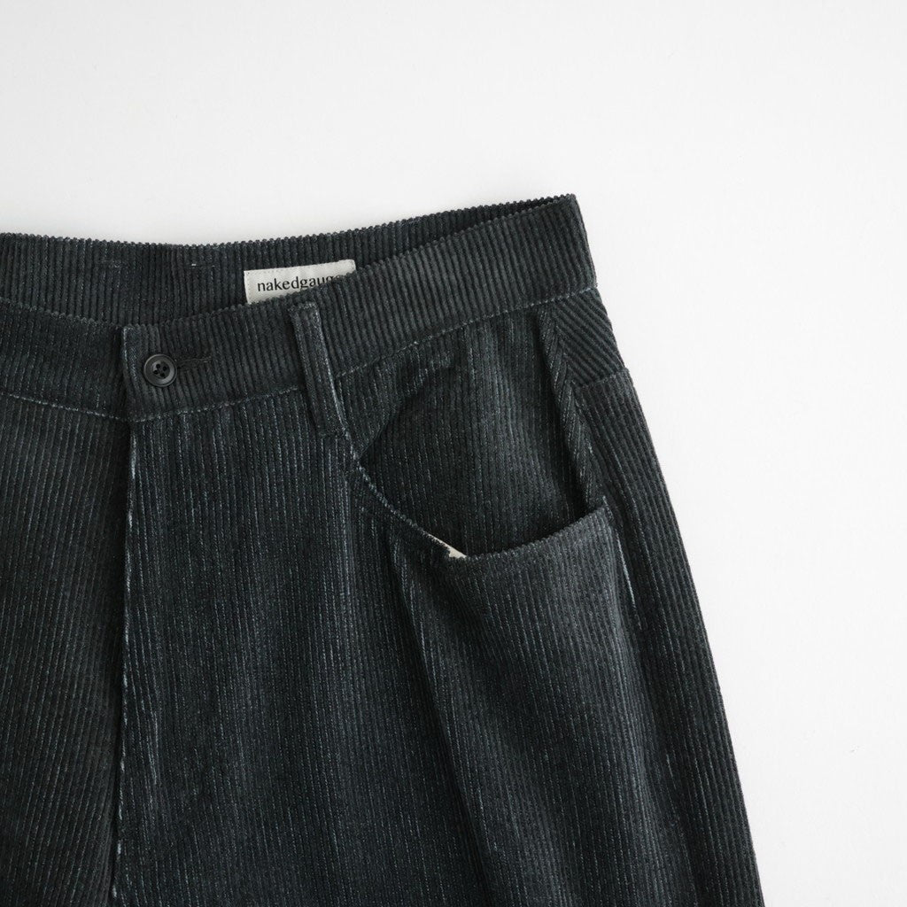 SUMI/INDIGO CORDUROY ASHLEY PANTS #BLACK [N0059]