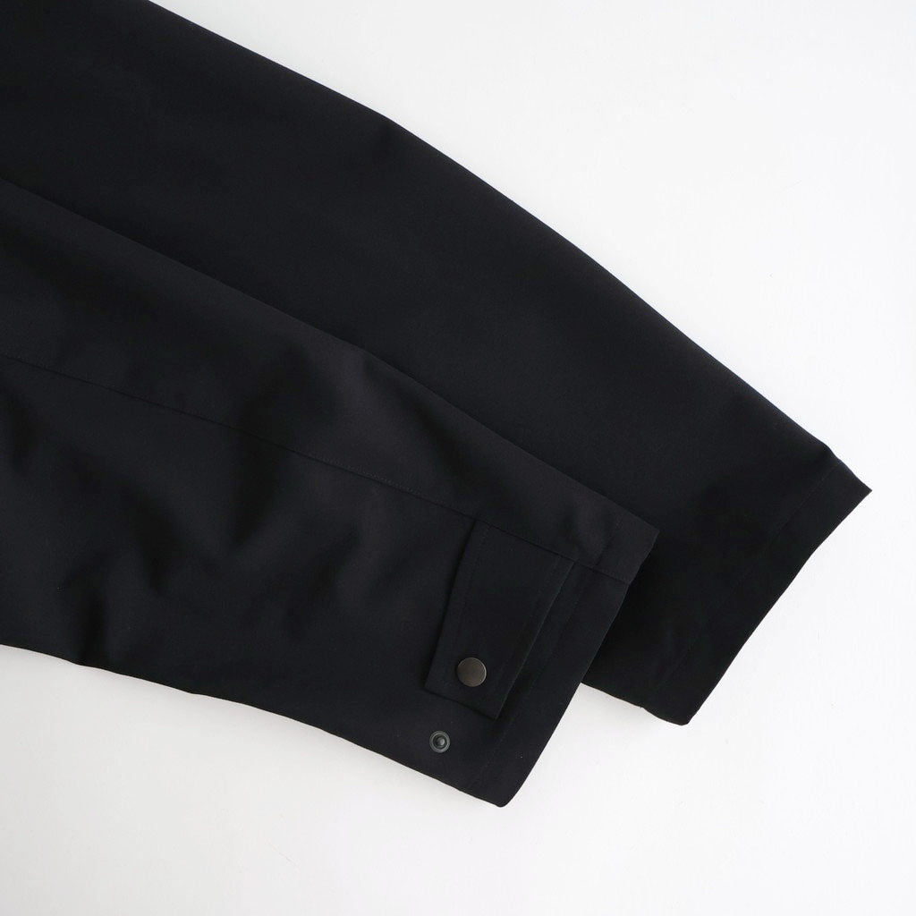 WOOL MAX CANVAS BLOUSON #BLACK [A26SB02WC]