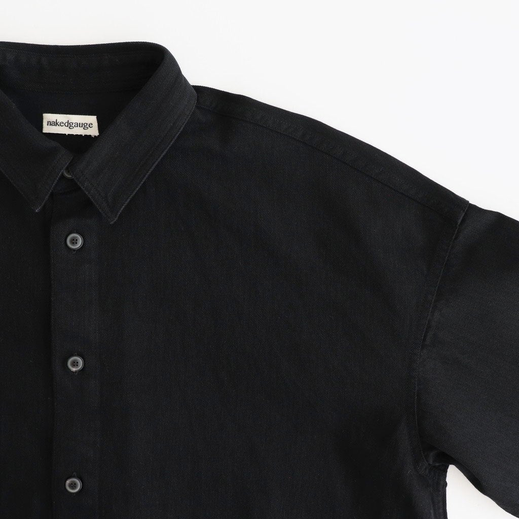 BLACK DENIM CLIO SHIRT #BLACK [N0002]
