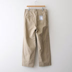 Chino Trousers - Two Tuck Straight #KHAKI [11061601]