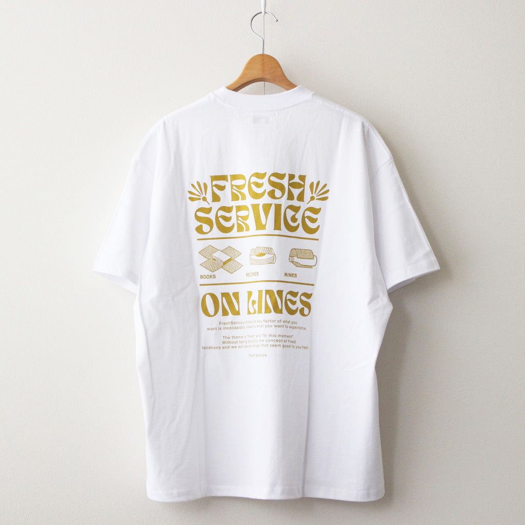 CORPORATE PRINTED S/S TEE - ON LINES #MUSTARD [FSC241-70123]