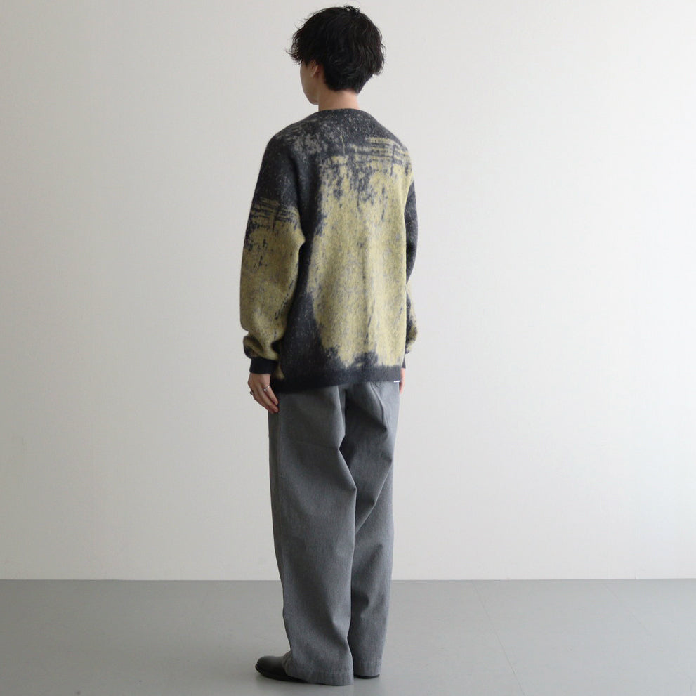 JACQUARD MOHAIR CARDIGAN #YELLOW [YK24FW0814S]