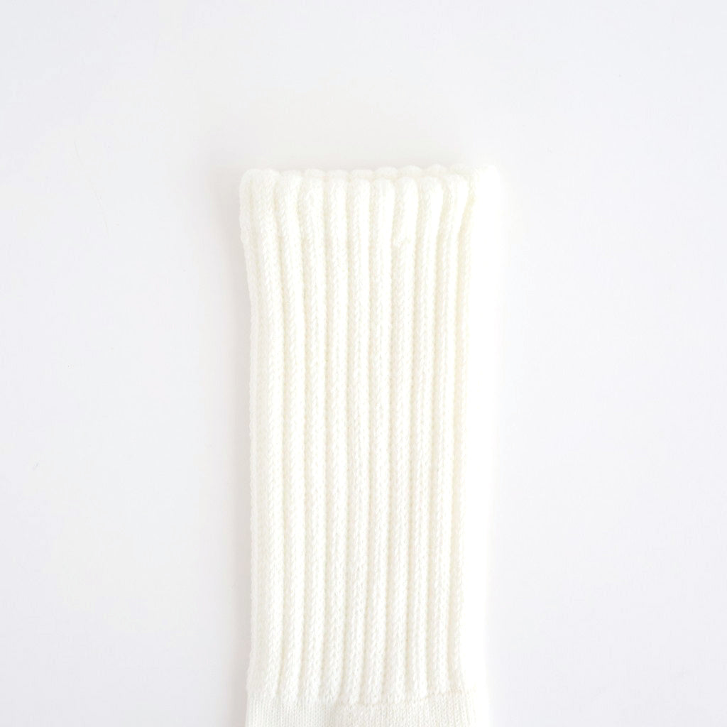 LOOSE PILE CREW SOCKS #WHITE [R1334-AW25]