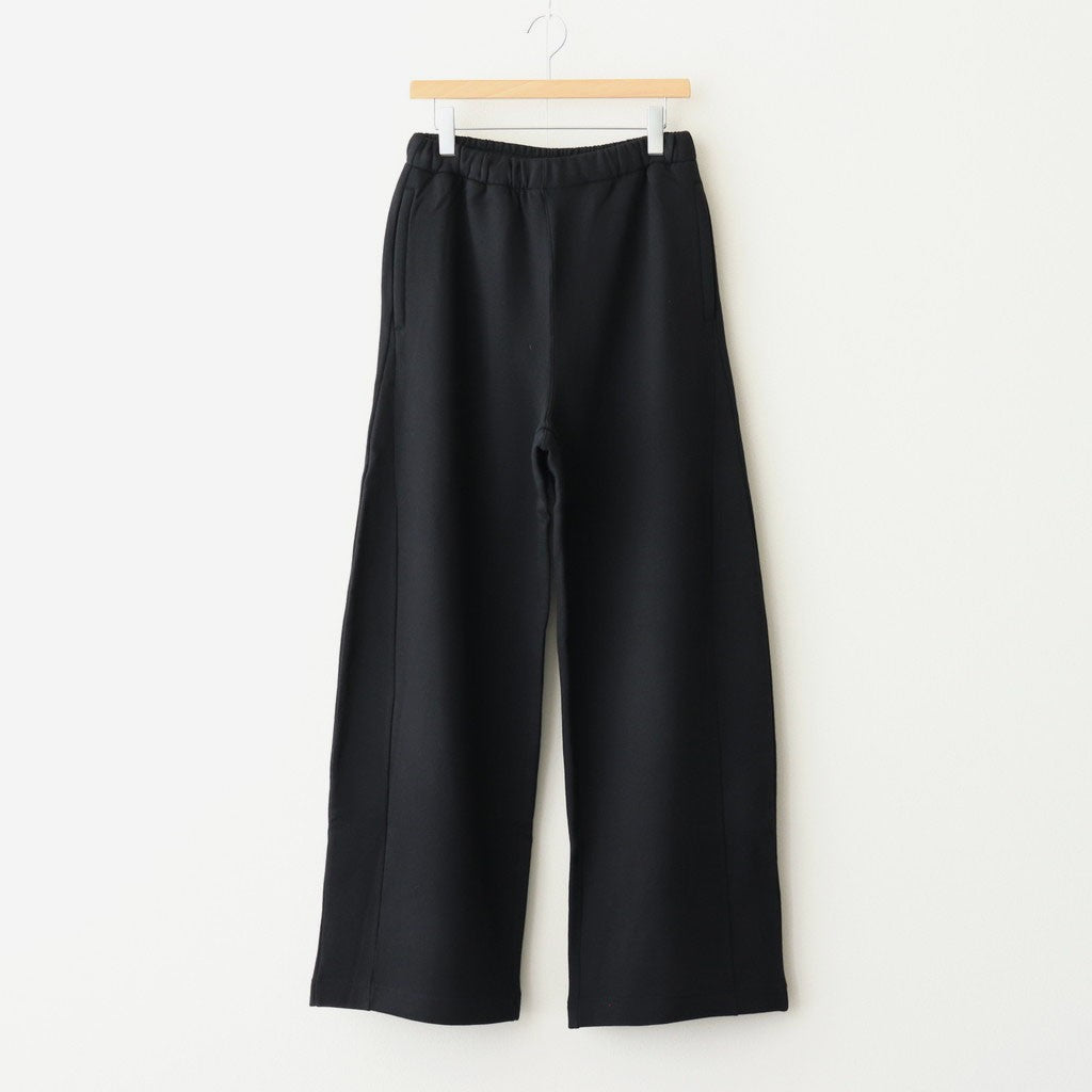 YAK/COTTON SWEAT EASY TROUSERS #BLACK [ST.1288]