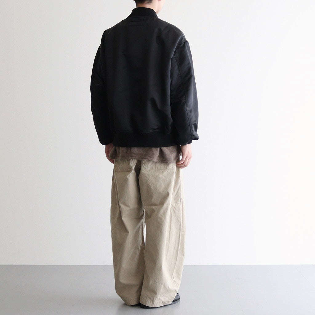 綿オックス 製品加工ワイドパンツ #BEIGE [HP-P008-051]