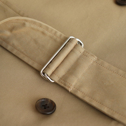 DETACHABLE WIDE TRENCH COAT #KHAKI [YK24FW0736C]