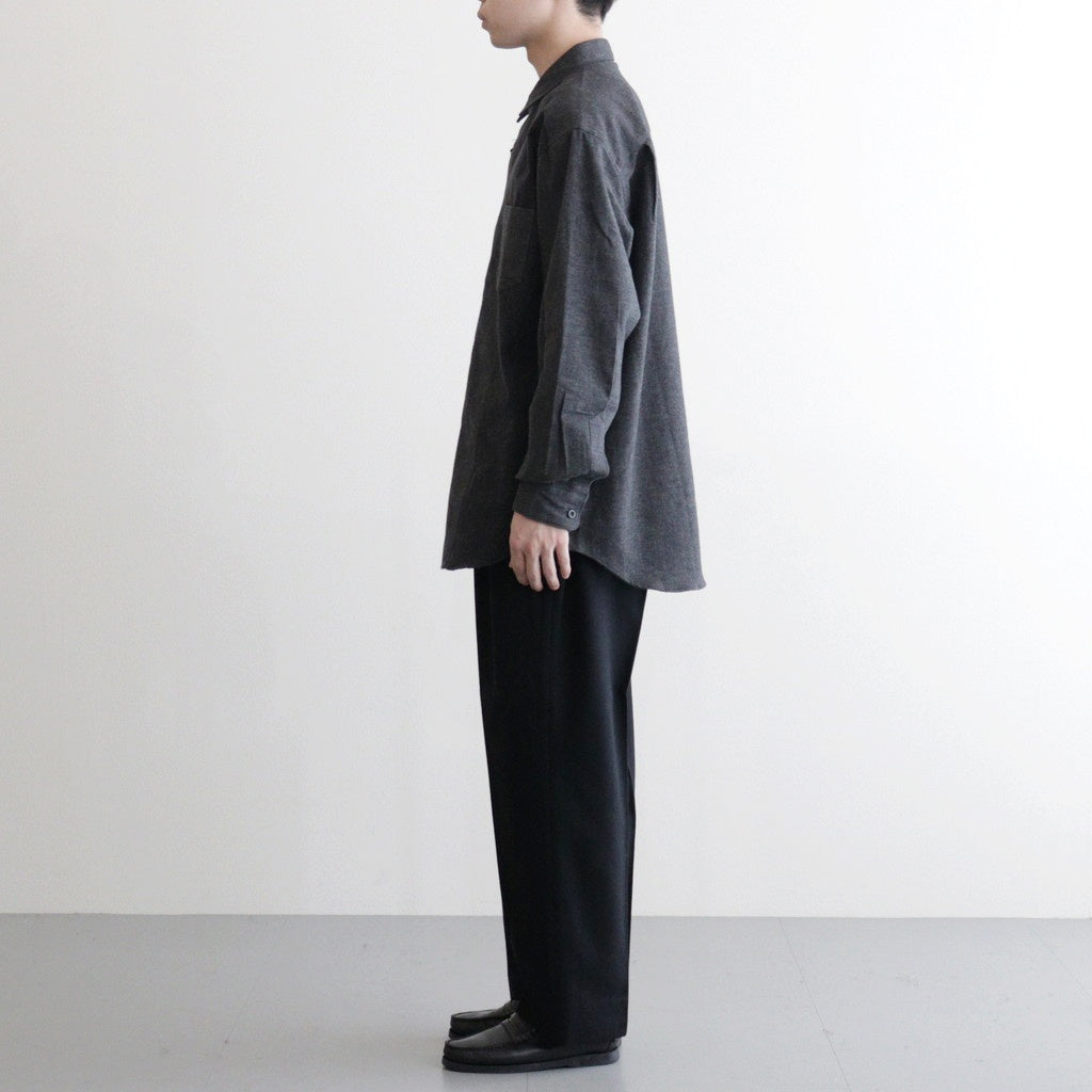 ウールフラノトラウザーズ #BLACK [HP-P035-051]