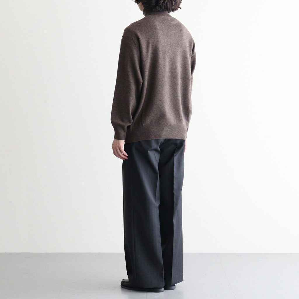 EXTRA FINE WOOL KNIT TURTLE NECK LS #MOCHA [ST.1635]