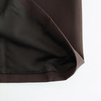 TWISTED DOUBLE CLOTH COAT #DARK BROWN [A25AC02WD]