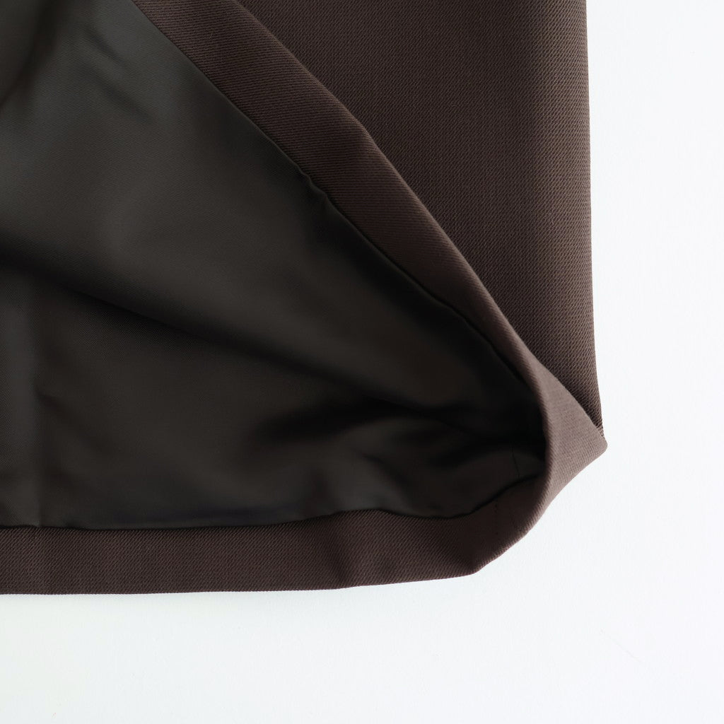 TWISTED DOUBLE CLOTH COAT #DARK BROWN [A25AC02WD]