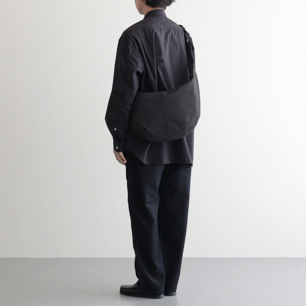 エステルグリッドチェック ショルダーバッグ #BLACK [HQ-K202-051]