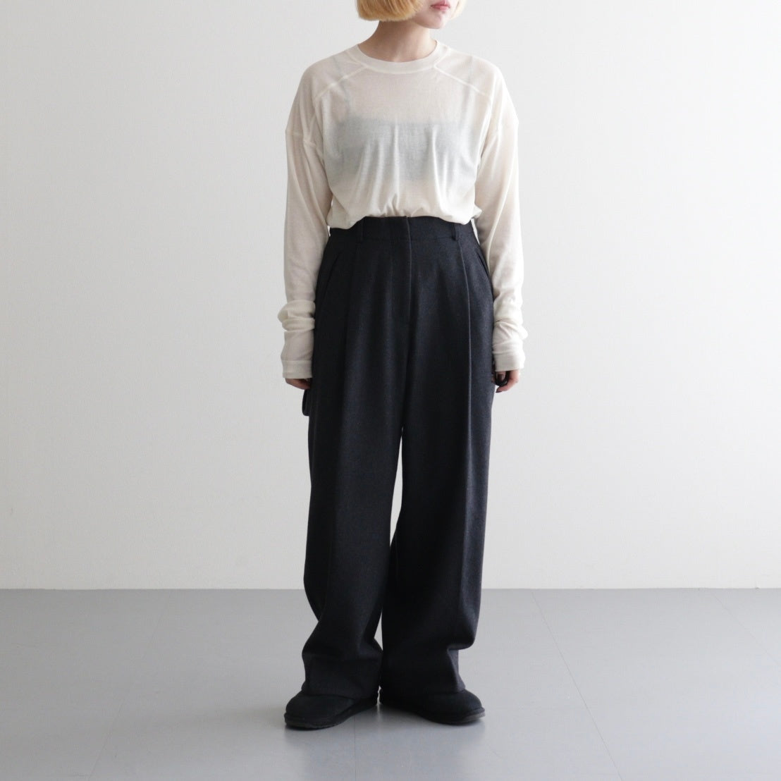 Hightwist Gauze Long T-shirts　エクリュ Hightwist Gauze Long T-shirts #ECRU [12610620] - ciacura 三重県
