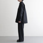 綿ナイロンウェザー L/S シャツ #BLACK [HQ-B013-051]