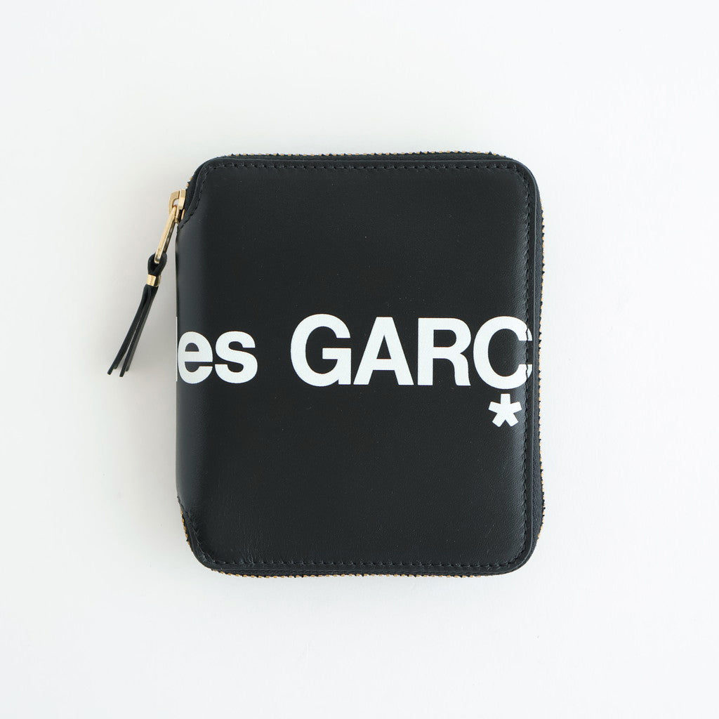 二つ折りZIP財布 - HUGE LOGO #Black [8Z-T021-051]