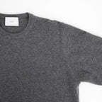 EXTRA FINE WOOL KNIT CREW NECK LS #GREY [ST.1634]