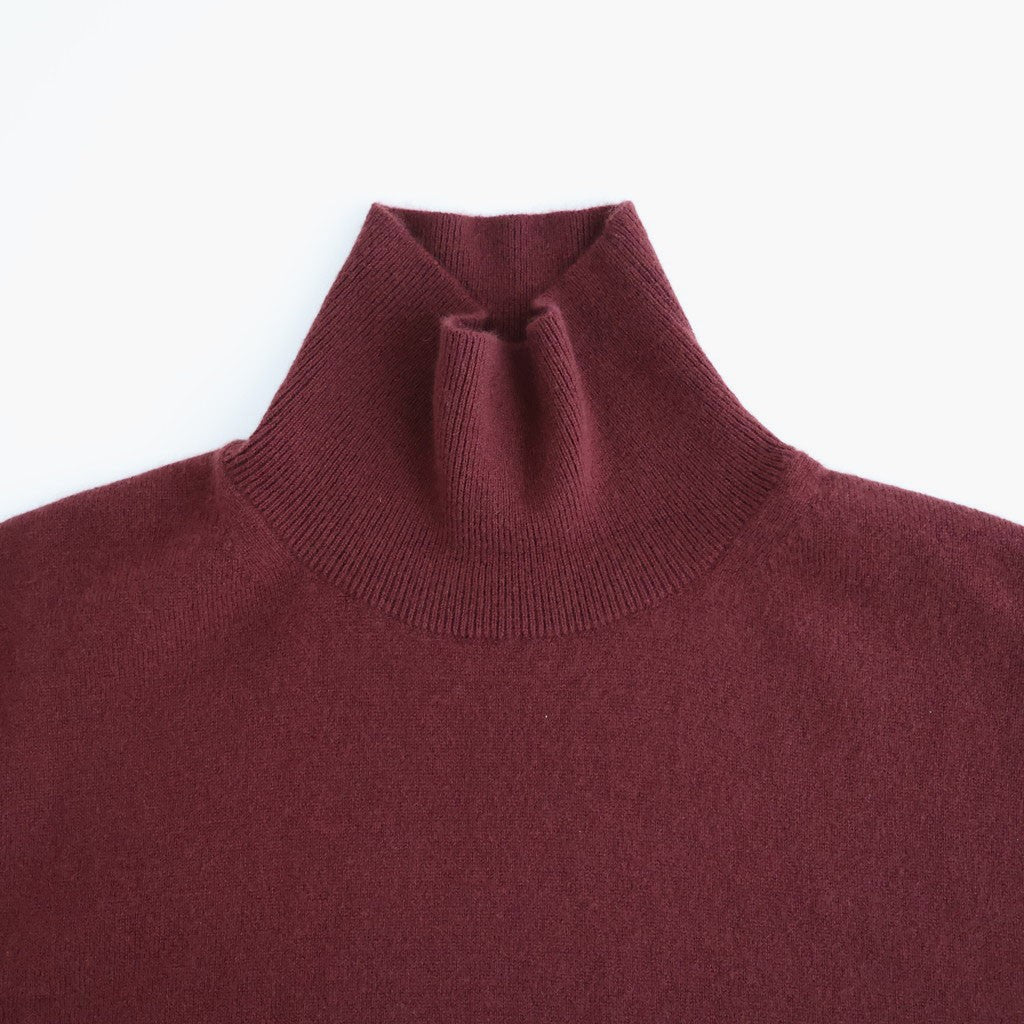 BABY CASHMERE KNIT TURTLE #RED BROWN [A26AT03BC]