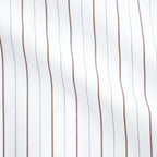 SIDOGRAS Brown Stripe L/S Oversized Regular Collar Shirt #WHITE [GM263-50345]