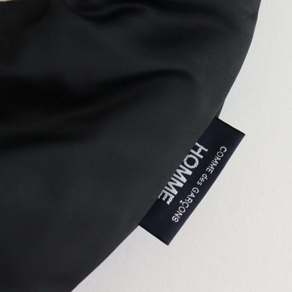 綿ナイロンダブルツイルショルダーバッグ #BLACK [HP-K204-051]