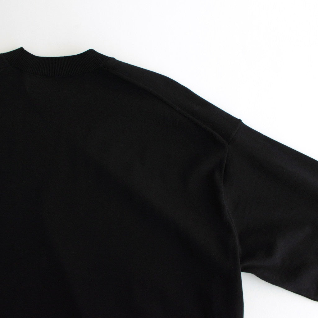 綿天竺 セーター #BLACK [HO-N001-051]
