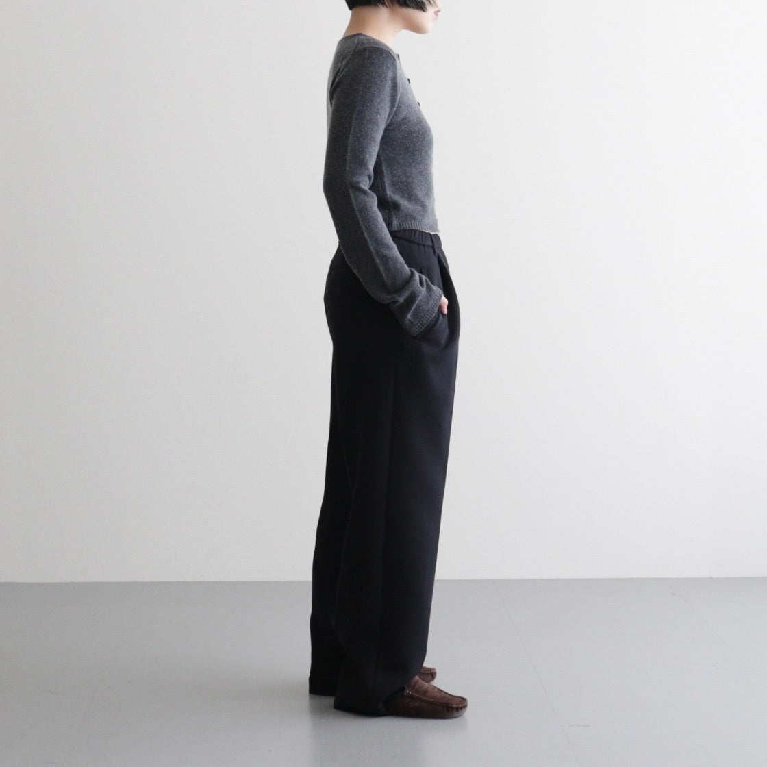 Cashmere Compact Cardigan #C/GRY [12520509]