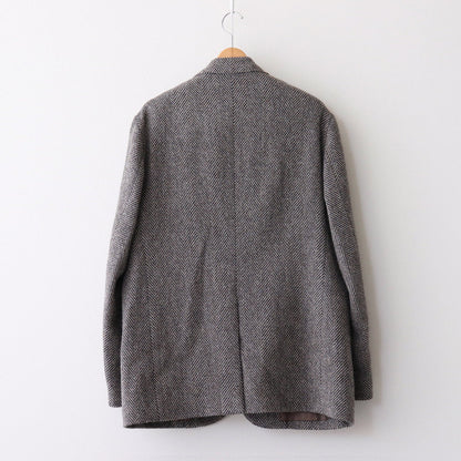 LAMA SHETLAND WOOL TWEED OVER JACKET #KHAKI TWEED [A24AJ02LS]