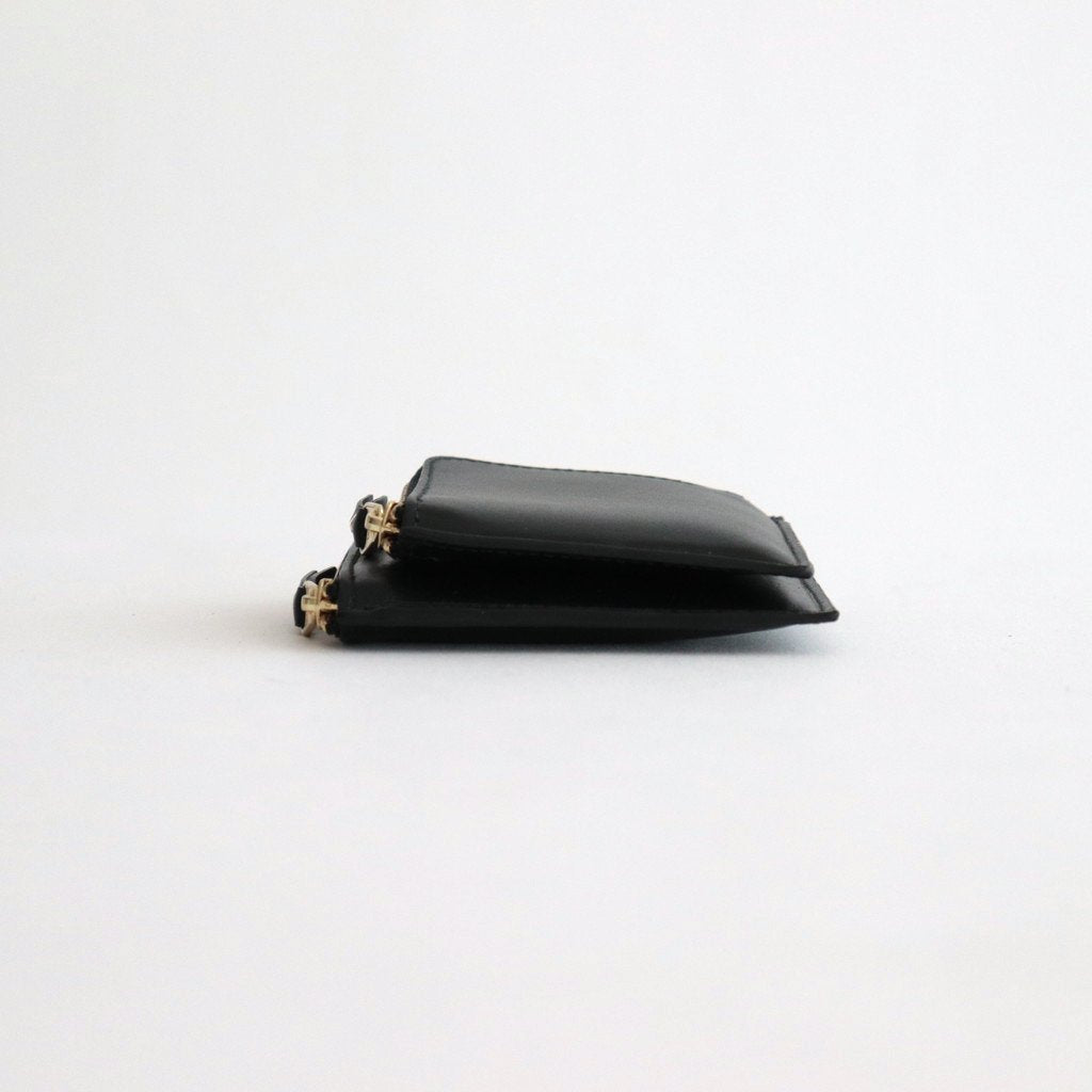 L-shaped ZIP wallet - OUTSIDE POCKET #BLACK [8Z-X031-051]