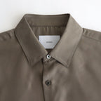 CUPRO TWILL OVERSIZED LS SHIRT #TAUPE [ST.1151]