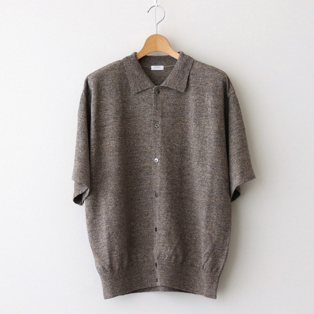 Linen S/S Shirt #Brown [2501-014]