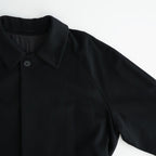 WOOL CASHMERE RAGLAN SLEEVE BALMACAAN COAT #BLACK [ST.1535]