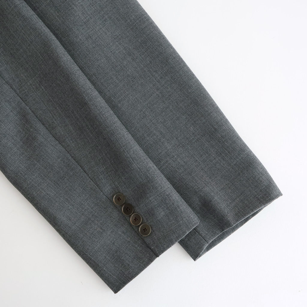 BLUEFACED WOOL DOUBLE-BREASTED JACKET #GRAY STRIPE [A25AJ04BS]