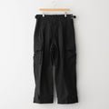 ORGANIC COTTON WEATHER M-47 CARGO PANTS #BLACK [PRAGGM0114]