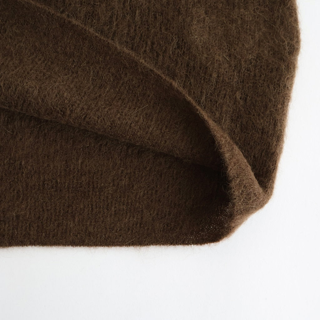 BABY SURI ALPACA SHEER KNIT P/O #DARK BROWN [A25AP01AK]